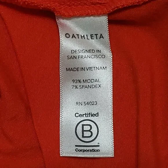 Athleta Womens Santorini Thera Tank Dress Orange Medium Modal Athleisure - Picture 6 of 10